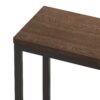 Modern Design Long Dining Table Set With 3 Stools - Dark Brown - Image 11