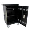 Mobile Charging Cart And Cabinet For Tablets Laptops 30 Device With Combination Lock - Matt Black - Image 8