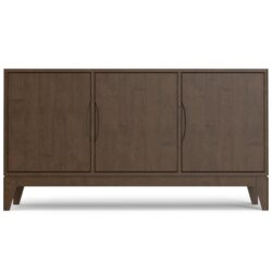 Harper - 3 Door Sideboard Buffet / Storage Cabinet - Walnut Brown