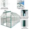 6X12 Ft Polycarbonate Greenhouse Raised Base And Anchor Aluminum Heavy Duty Walk-In Greenhouses For Outdoor Backyard In All Season - Green - Image 8