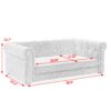 Elegant Rectangle Pet Bed Durable Elevated Dog Sofa Bed Comfortable Dog Couch Foam - Blue - Image 2