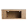 Modern 48" Wall Mounted Bathroom Vanity With Double Resin Sink And Storage Rack Soft Close Doors - Imitative Oak - Image 17
