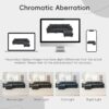 Modern Convertible Sectional L Shaped Reversible Couch Set With Free Pillows 4 Seat Suede Sleeper Sofa With Ottoman - Dark Gray - Image 24