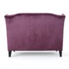 Nurturing - Upholstered Loveseat With Wing Back And Diamond Tufting - Raisin - Image 8