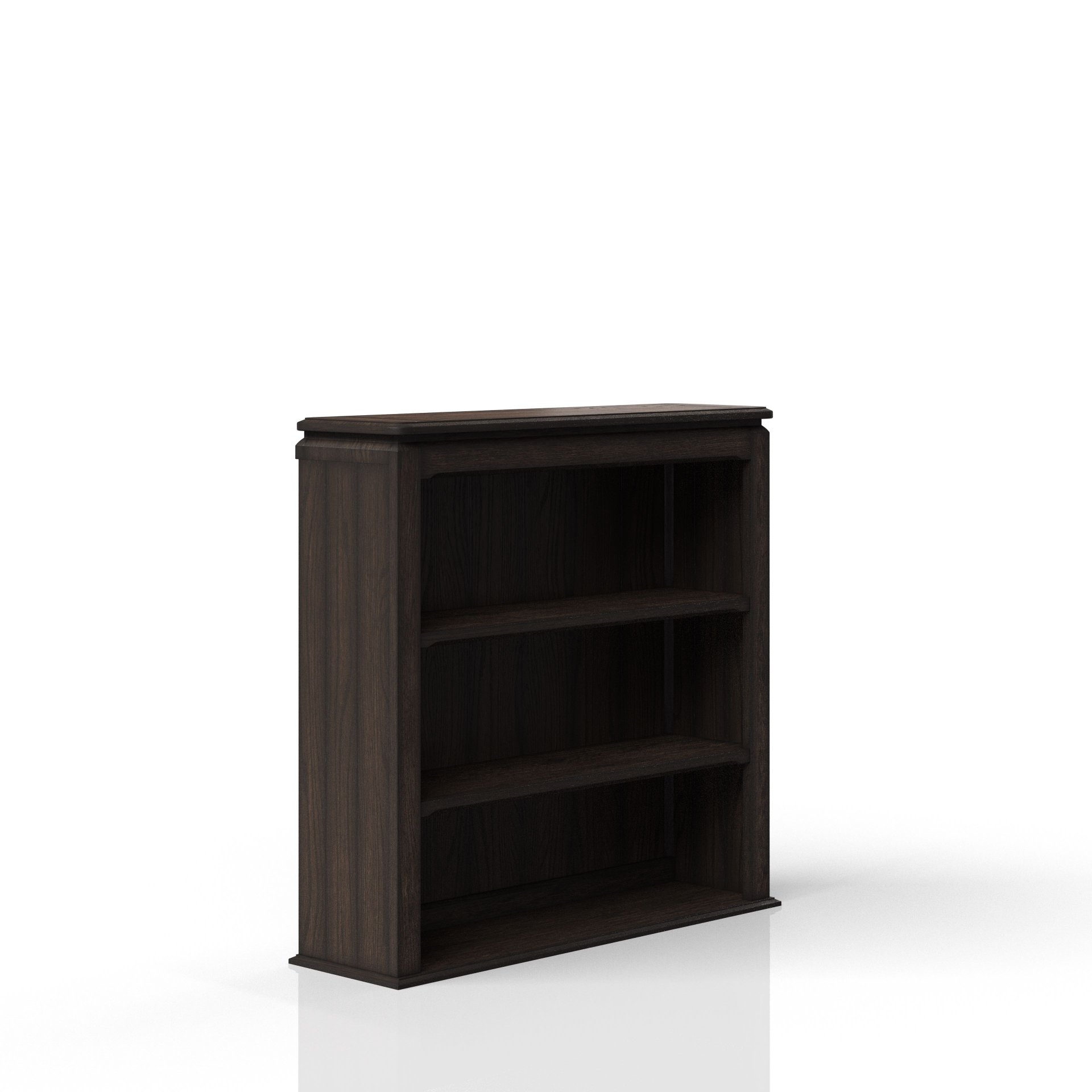Two Shelf Bookcase Hutch - Chocolate - Image 5
