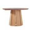 Round Pedestal Dining Table - Light Brown - Image 2
