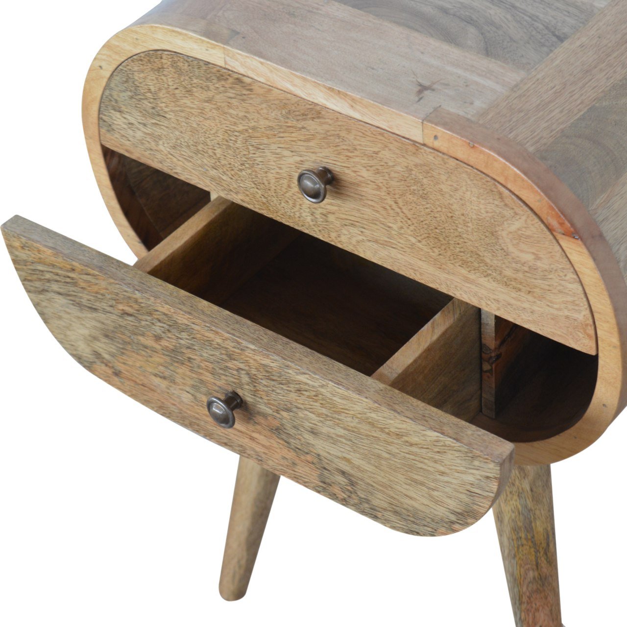 Circular Nightstand - Oak - Image 3
