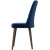 Katie - Mid-Century Modern Velvet Dining Chair (Set of 2) - Blue - Image 8
