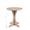 Accent Table Round Rustic Ash Veneer Reclaimed Wheat - Natural - Image 3