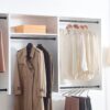 Devi - Wall Mounted Wood Closet System Modular Design - Warm White - Image 5