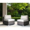 Minnesota - Sectional Armless Seats Outdoor Comfort Durable (Set of 2) - Multicolor - Image 2