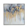 Modern Oil Painting, Square Framed Wall Art For Living Room Dining Room Office - Multicolor - Image 2