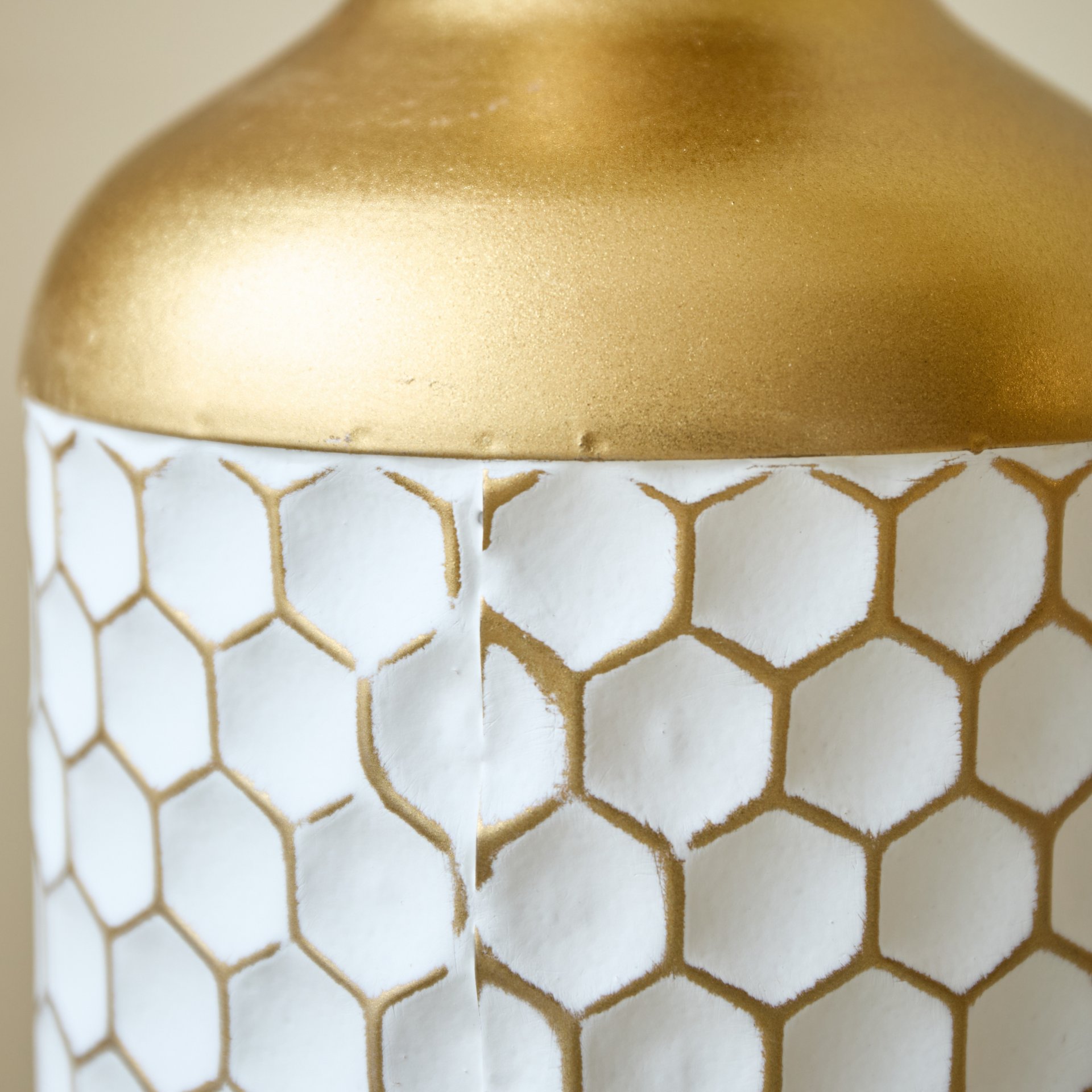 3 Piece Set Gorgeous Home Decoration Large Glazed Floor Vase Decoration Home Droplet Shaped - Gold / White - Image 18