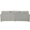 Cozy Upholstered 3 Seater Sofa Oversized Comfy Cloud Sofa Double Cushion 3 Seater Sofa Plush Cushion Sofa Couch For Living Room - Light Gray - Image 17