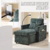 Multifunctional Recliner Sofa With Storage And Cell Phone Stand For Living Room And Bedroom - Emerald - Image 8