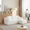 Cloud Sectional Couch With L Shape Chaise, Deep Seat - White - Image 15
