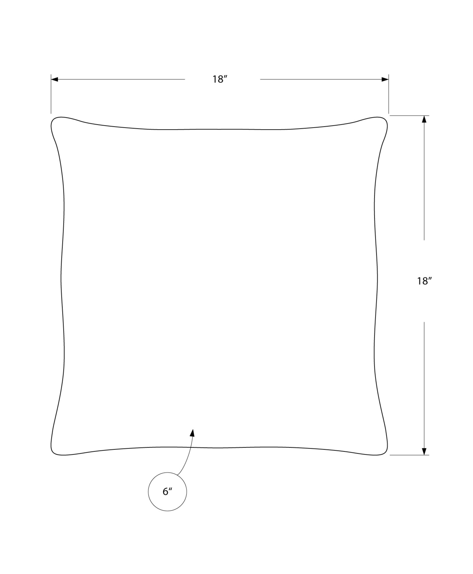 Pillows, Square, Insert Included, Decorative Throw, Hypoallergenic, Stylish Appearance - Silver - Image 3