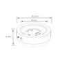 23" Propane Gas Fire Pit Bowl, 40000 Btu Round Steel Fire Pit For Outside Patio Deck Garden Backyard - Gray - Image 3