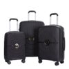 Expandable Hardshell Suitcase Double Spinner Wheels Pp Luggage Sets Lightweight Durable Suitcase With Tsa Lock, 3 Piece Set (20/24/28) - Black - Image 21