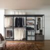 Monica - Wood Walk In Closet System Melamine 143" Modular Storage - Rustic - Image 2