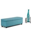 Avalon - Storage Ottoman Bench - Soft Blue - Image 8