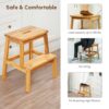 2 Step Stool, Indoor / Outdoor Use - Acacia Wood - Image 6
