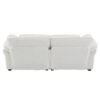 Free Combination Modular Convertible Sectional Sofa Bed Set, 4 Seat Upholstered Sleeper Corner Couch, Deep Seat Loveseat With Ottoman - White - Image 7