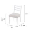 Ladderback Side Dining Chair (Set of 2) - White - Image 4