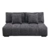 Chosen - Sectional Sofa With Toss Pillows With 2 Chaises With Ottoman - Gray - Image 12