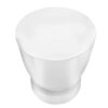 Drum Accent Side Table, Contemporary & Modern - White - Image 2