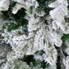 6Ft Unlit Artificial Christmas Tree With Snow Flocked Design And Stand, Full Appearance - White - Image 5