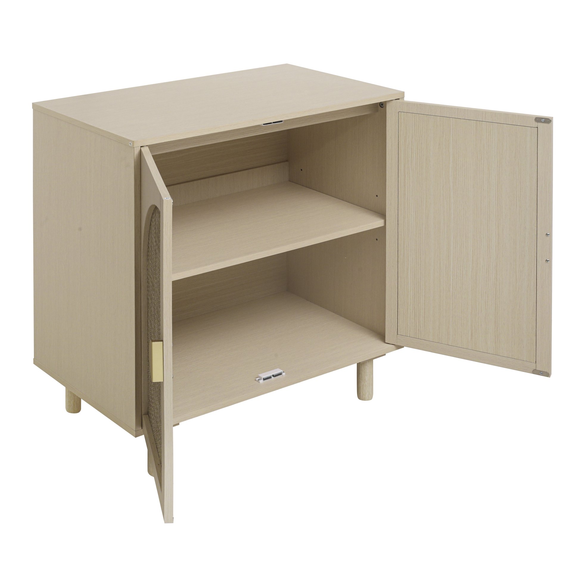 2 Door Cabinet, For Bedroom - Natural - Image 12