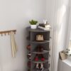 360 Rotating Shoe Cabinet 6 Layers - Gray - Image 5