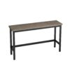 Modern Design Kitchen Dining Table Set With 3 Stools - Brown Gray - Image 8