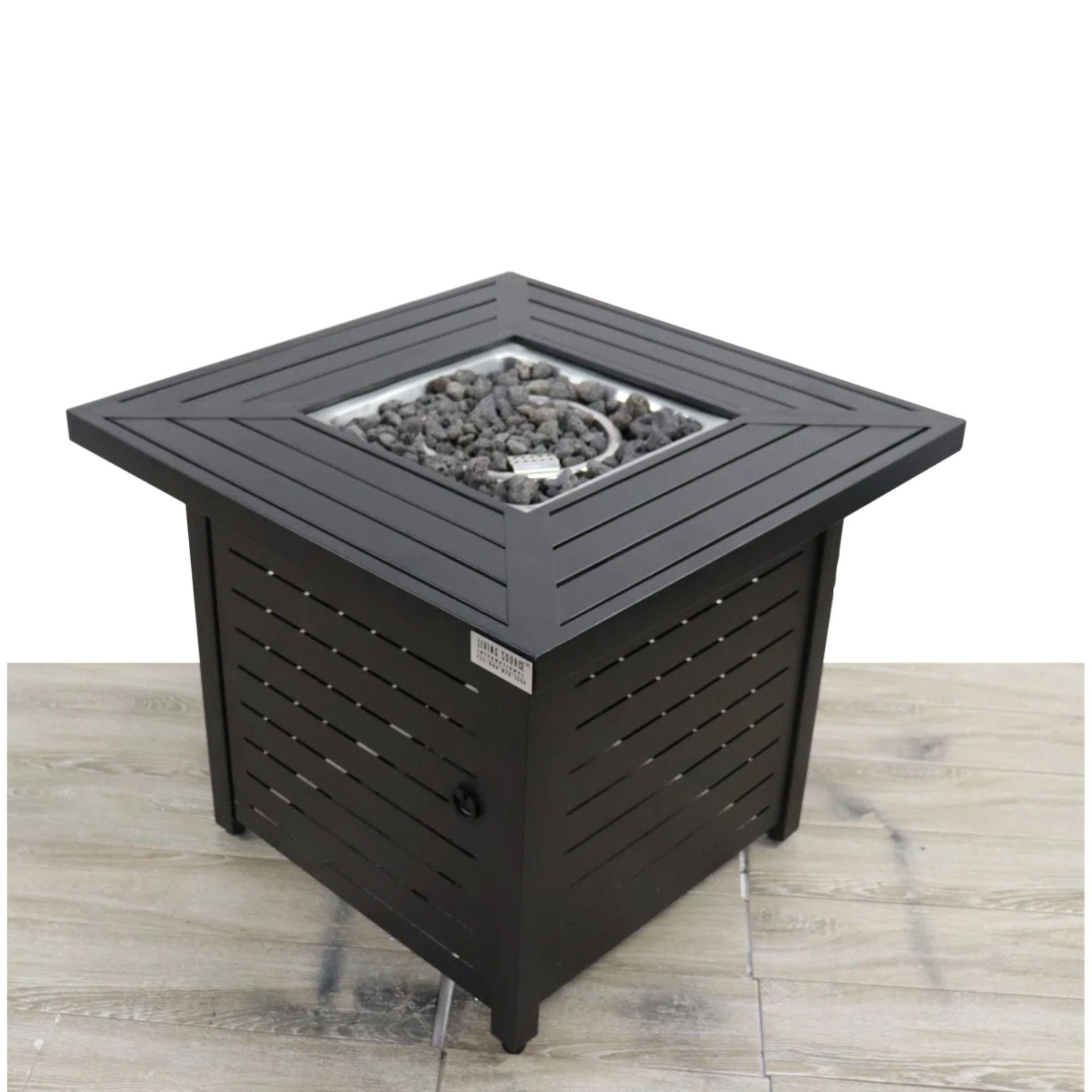 Propane / Gas Fire Pit Table - Black - Image 4