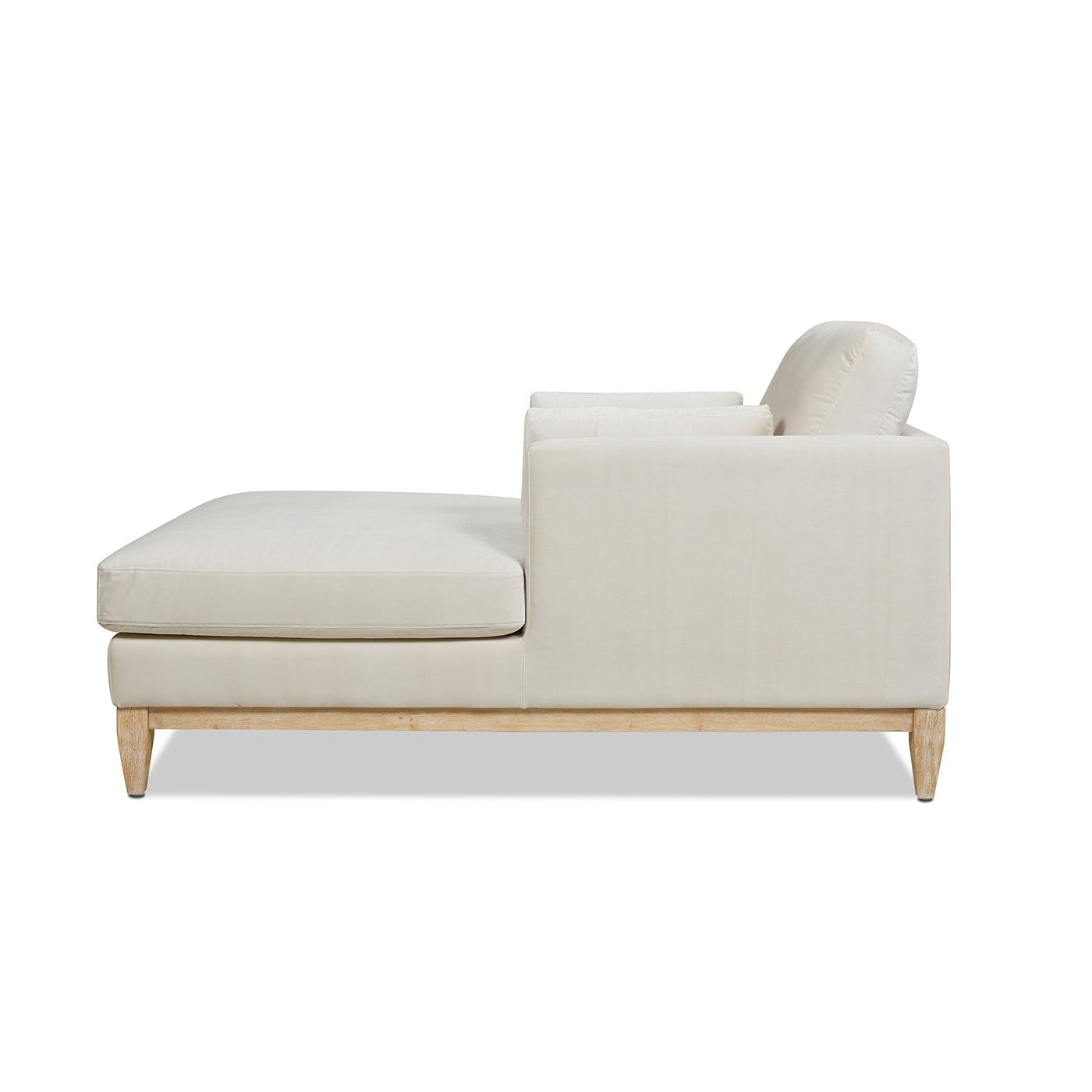 Knox - Modern Farmhouse Chaise Lounge Chair - French Beige - Image 8