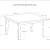 Eastwood - Square Dining Table - Brown - Image 4