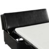Twin Size Folding Ottoman Sleeper Bed With Mattress Convertible Guest Bed - Black - Image 24
