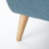 Mid Century Modern Loveseat Sofa With Button Tufted Backrest - Blue - Image 13