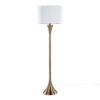 Lenuxe - Contemporary Floor Lamp - Golden Bronze / White - Image 2