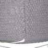 Semi Rounded Pouf Cable Knitted Perfect Seating Light - Gray - Image 5