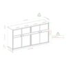 Classic Framed 4 Door Sideboard - Birch - Image 5