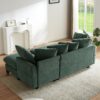 Upholstered Sectional Sofa With Movable Ottoman And Storage - Green - Image 16