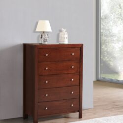 Modern Elegant Transitional Storage Chest - Cherry
