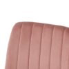 Interior Velvet Dining Chair, Modern Kitchen Dining Chair With Cushion Back, Upholstered Side Chair With Black Coated Metal Legs, Family Kitchen Dining And Living Room (Set of 4) - Pink / Black - Image 10