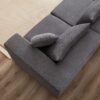 Corduroy Modular L Shaped Sectional Sofa, Luxury Floor Couch Set, 4 Piece Free Combination - Gray - Image 22