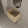 Modern Wall Mounted 24" Bathroom Vanity With 2 Soft Closing Doors, Excluding Sink - Oak - Image 9