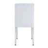 (Set of 4) Backrest Chairs With Silver Metal Legs The Perfect Combination, Suitable For Minimalist And Modern Home Styles - White / Silver - Image 17