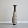 Tall Standing Designer Floor Vase Durable Artificial Rattan Elegant 2 Tone Finish Ideal Decor Accent For Living Room, Bedroom, Entryway Stylish Home Decor Statement Piece - Black / Gray - Image 11