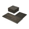 Interlocking Deck Tiles Striped Pattern - Dark Brown - Image 27